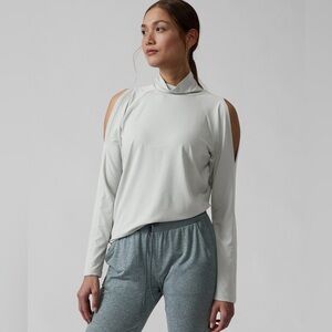 Athleta Cold Shoulder Turtle Nevk Top
